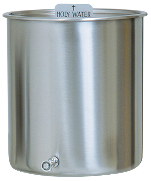 15 Gallon Holy Water Reservoir & Top | Stainless Steel