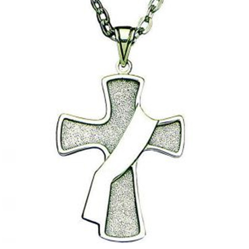 2" Sterling Silver Deacon's Cross | 28" Chain