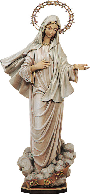 #798 Our Lady of Medjugore Statue | Handmade In Italy