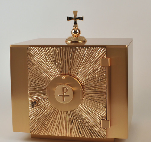 #71TAB63 Exposition Tabernacle with Luna | Bronze