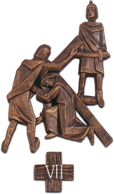 #5418 Stations Of The Cross | 9"-14" | Poly Resin Bronze Finish | Made In Belgium