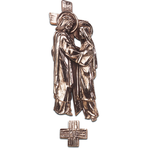 #5411 Stations Of The Cross | 11"-16" | Poly Resin Silver Finish | Made In Belgium