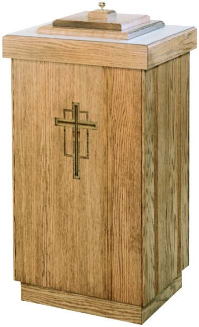 #565 Baptismal Font with Stainless Basin and Top | Multiple Finishes & Materials Available
