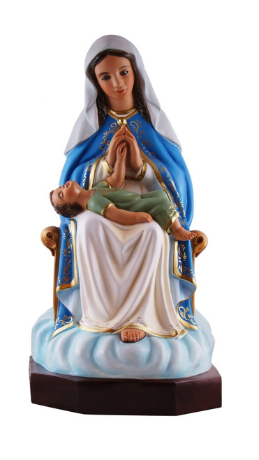 24" Our Lady of Divine Providence Statue | Hand-Painted In Columbia