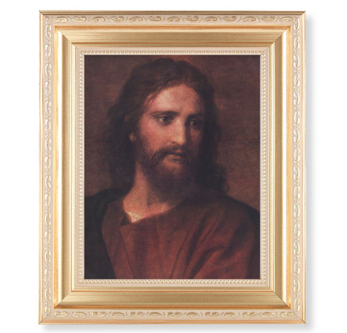 Christ at 33 Gold Framed Art