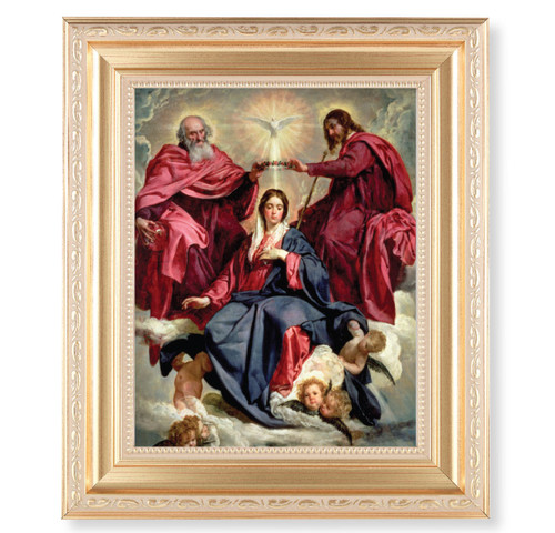 Crowning of Mary Gold Framed Art