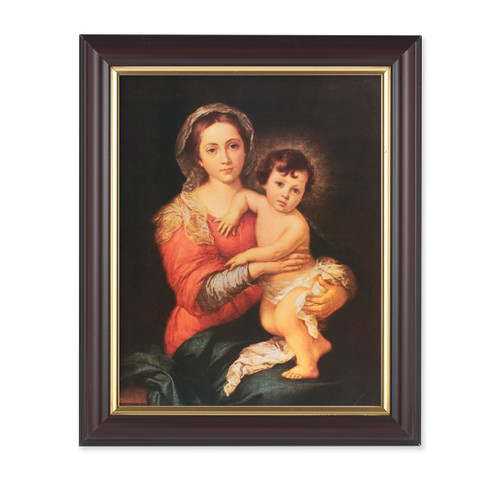 Madonna and Child Walnut Framed Art | Style B | 8" x 10"