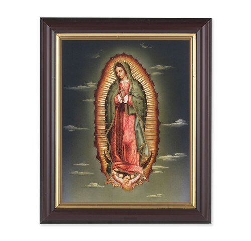 Our Lady of Guadalupe Walnut Framed Art | 8" x 10"