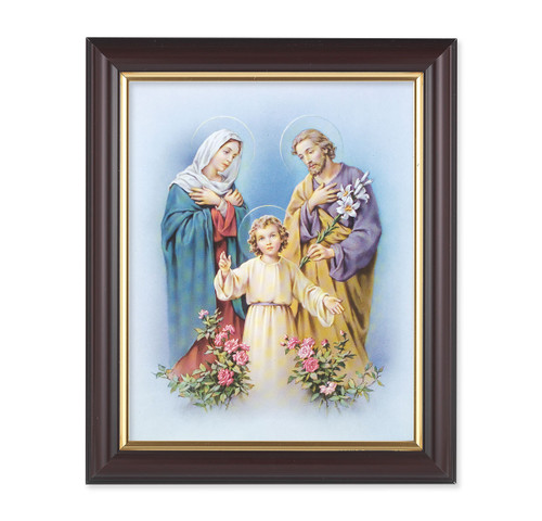 Holy Family Walnut Framed Art | Style A | 8" x 10"