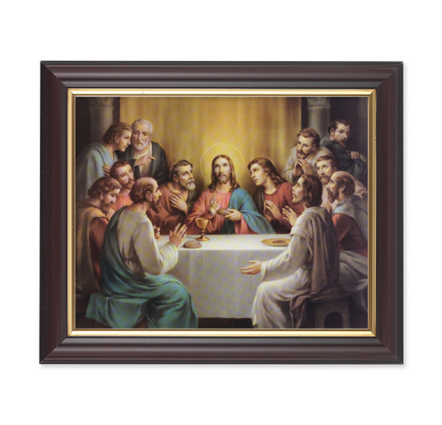 Last Supper Walnut Framed Art | Style B | 8" x 10"