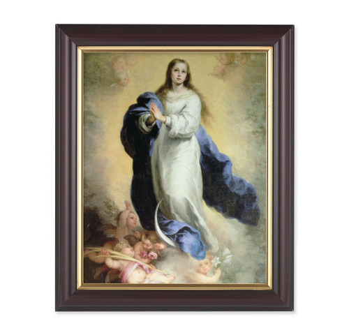 Immaculate Conception Walnut Framed Art | Style A | 8" x 10"