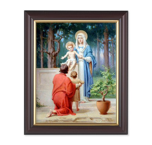 Holy Family with St. John the Baptist Walnut Framed Art | 8" x 10"