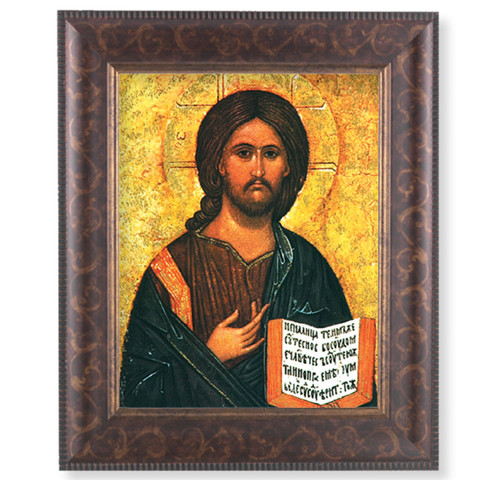 Christ All Knowing Art-Deco Framed Art