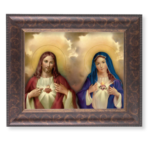 The Sacred Hearts Art-Deco Framed Art | Style C