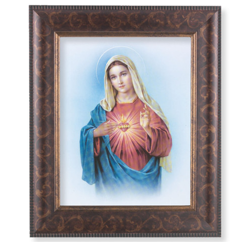 Immaculate Heart of Mary Art-Deco Framed Art | Style A