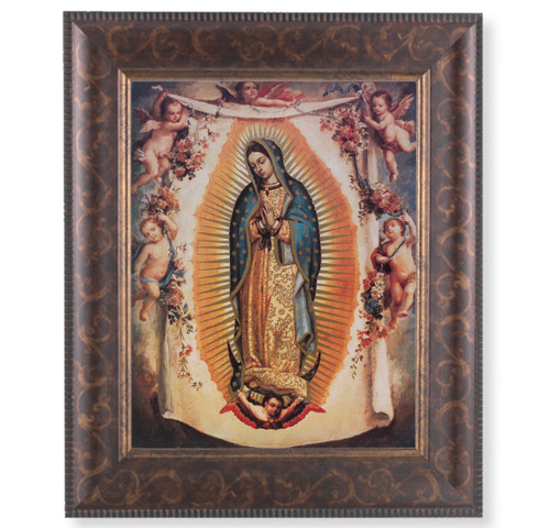 Our Lady of Guadalupe with Angels Art-Deco Framed Art