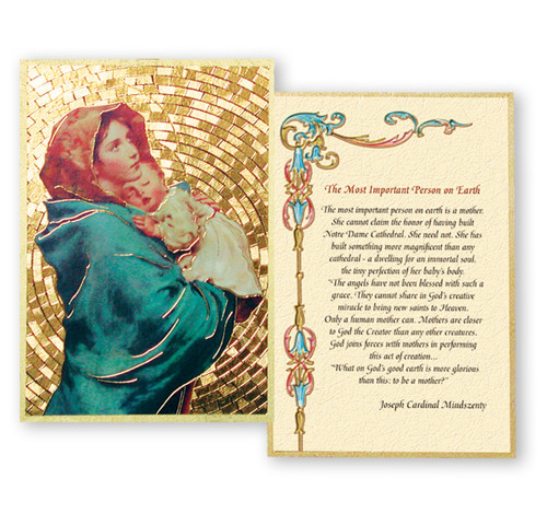 Our Lady of the Streets Gold Foil Mosaic Plaque - Holy Land Art Company ...