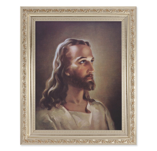 Head of Christ Antique Silver Framed Art | Style B