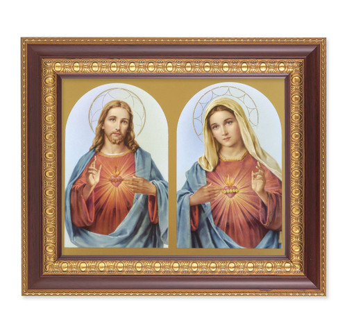 The Sacred Hearts Cherry Gold Framed Art | Style A