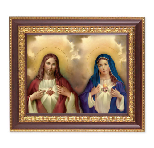 The Sacred Hearts Cherry Gold Framed Art | Style C