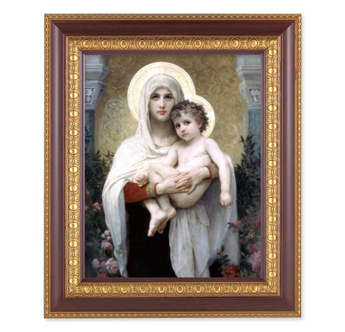 Madonna and Child Cherry Gold Framed Art | Style B