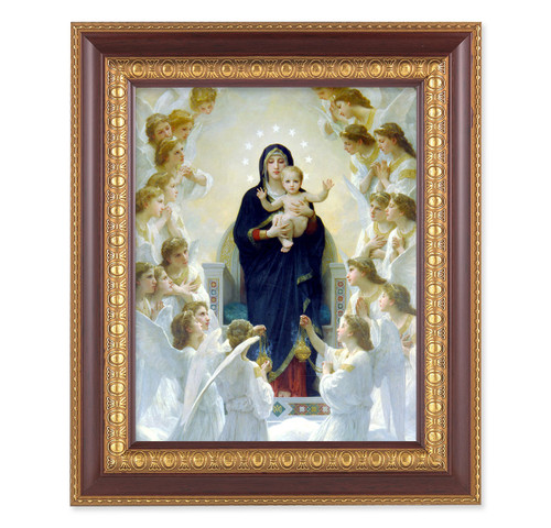 Queen of Angels Cherry Gold Framed Art