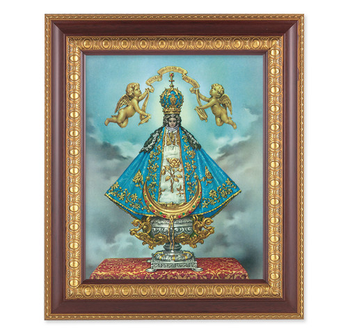 Virgen de San Juan Cherry Gold Framed Art