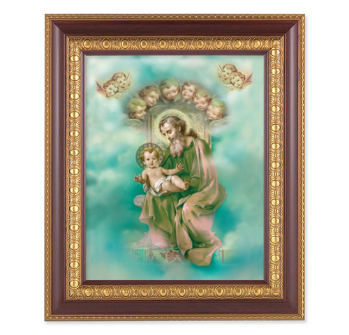 St. Joseph Cherry Gold Framed Art | Style A