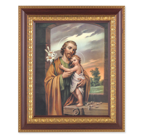 St. Joseph Cherry Gold Framed Art