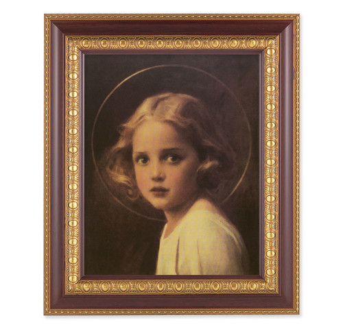 Mary Most Holy Cherry Gold Framed Art