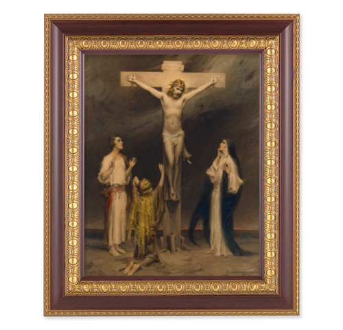 The Crucifixion of Christ by Chambers Cherry Gold Framed Art