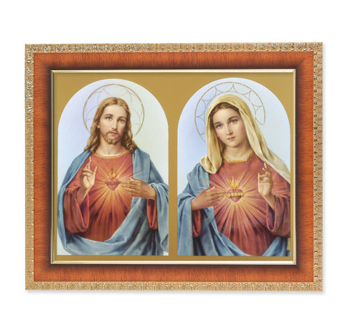 The Sacred Hearts Natural Tiger Cherry Framed Art | Style A