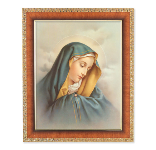 Our Lady of Sorrows Natural Tiger Cherry Framed Art