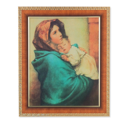 Madonna of the Streets Natural Tiger Cherry Framed Art