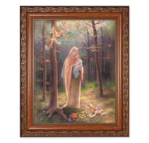 Madonna of the Woods Mahogany Finished Framed Art