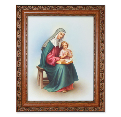 St. Anne Mahogany Finished Framed Art