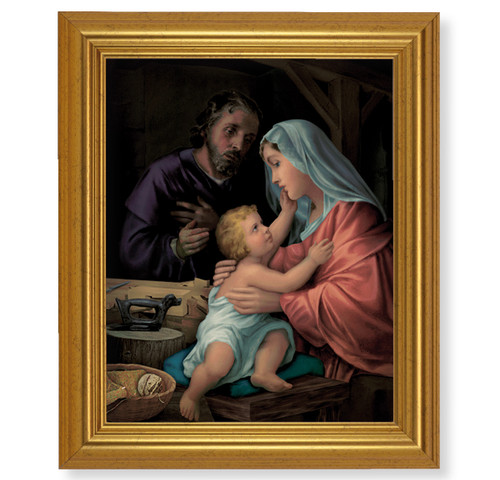 Holy Family Beveled Gold-Leaf Framed Art | Style D