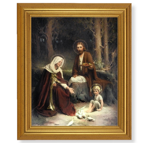 Holy Family Beveled Gold-Leaf Framed Art | Style E