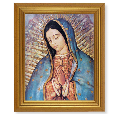 Our Lady of Guadalupe Beveled Gold-Leaf Framed Art | Style B