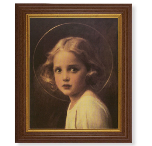 Mary Most Holy Dark Walnut Framed Art