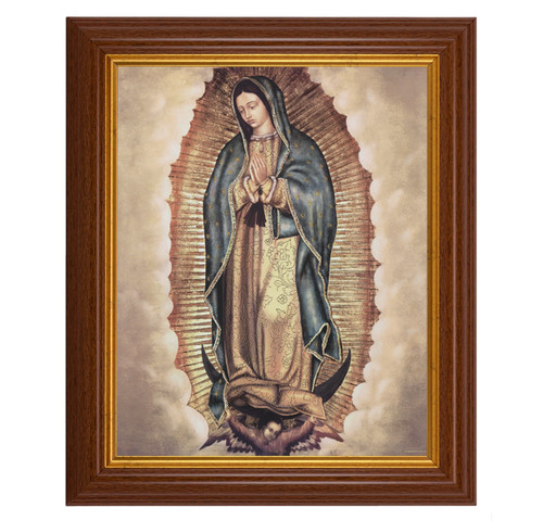 Our Lady of Guadalupe Dark Walnut Framed Art