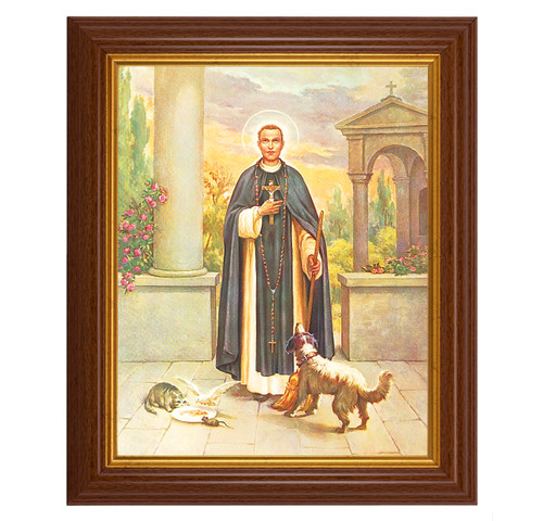 St. Martin DePorres Dark Walnut Framed Art