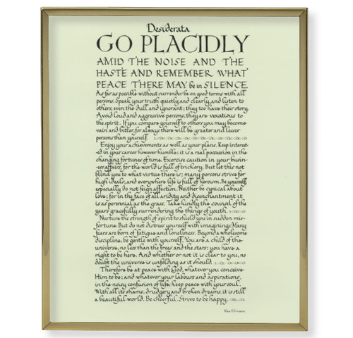 Go Placidly Gold Framed Art | 11" x 14"