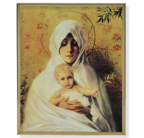 Our Lady of the Palm Gold Framed Art | 11" x 14"