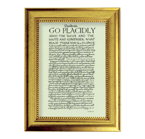 Desiderata Gold-Leaf Framed Art | 5" x 7"