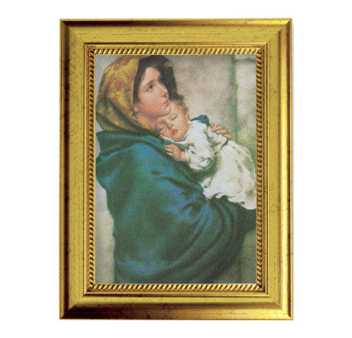 Madonna of the Streets Gold-Leaf Framed Art | 5" x 7"