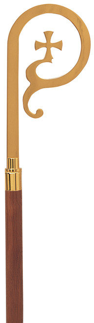 K62W Bishop Crozier with Walnut Wood Staff | Multiple Finishes Available