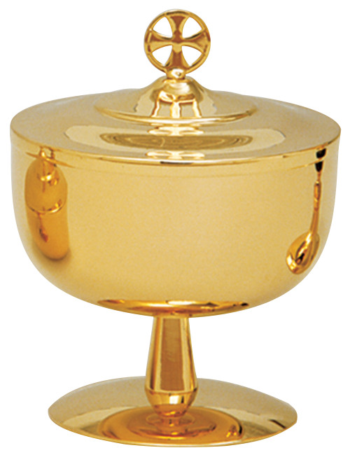 K560 Traditional Covered Ciborium | Multiple Sizes Available | 24K Gold-Plated