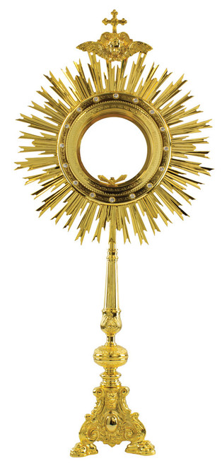 #M2032 Large Monstrance | 24K Gold-Plated