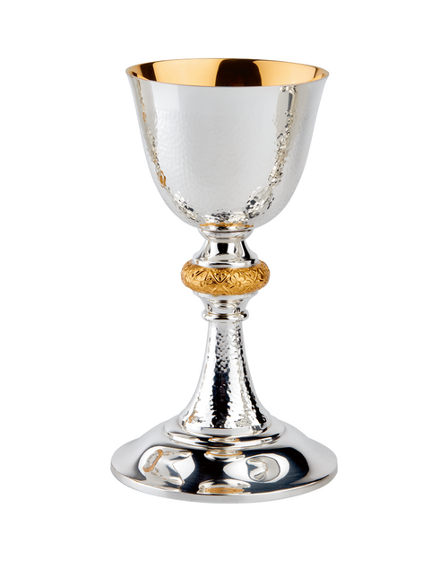 #2515 Hand-Hammered Chalice | 7-3/4", 11oz. | Silver-Plated